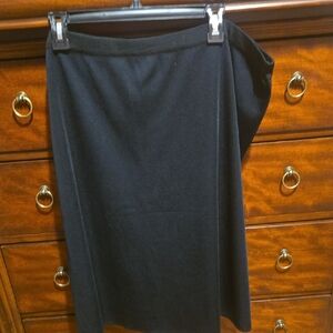 Ming Wang Classic Black Pencil Skirt